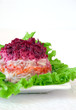 Traditional russian salad 