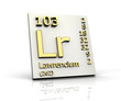 Lawrencium Periodic Table of Elements