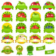 Fruits And Vegetables Labels Set Fruits And Vegetables Labels Set