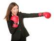 business woman boxing business woman boxing