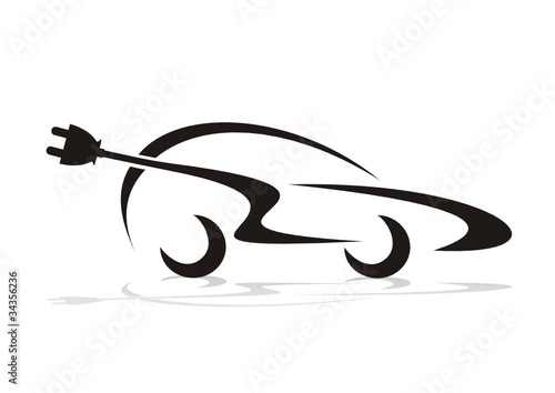 Vector: elektroauto elektroauto