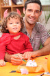 father spending time with his little girl