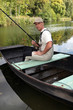 Man enjoying fishing, trip
