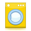 Washing machine isolated on white background