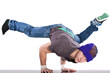 Cool dancer showing his skills