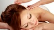 woman having back massage