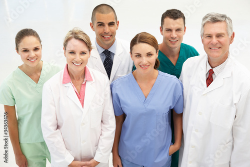 Photo: Mixed group of medical professionals Mixed group of medical professionals