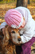 Girl and dog