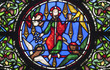 Paris - windowpane from Saint Denis gothic church Paris - windowpane from Saint Denis gothic church