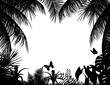 tropical forest silhouette tropical forest silhouette
