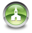 Green Glossy Pictogram "Chapel"
