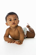 Sweet Indian baby lying on floor Sweet Indian baby lying on floor