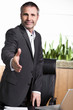 Businessman closing contract.