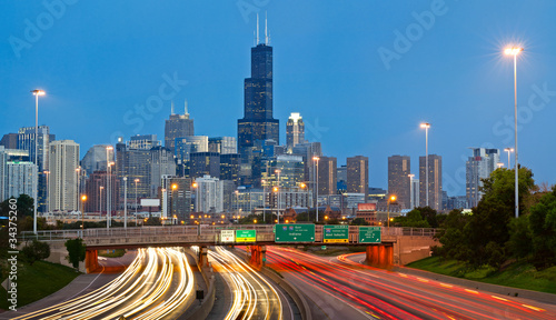 Photo: Chicago traffic. Chicago traffic.