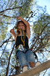 Activité Accrobranche - Enfant heureux riant