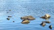Video: Rocks in Water with gentle waves Rocks in Water with gentle waves