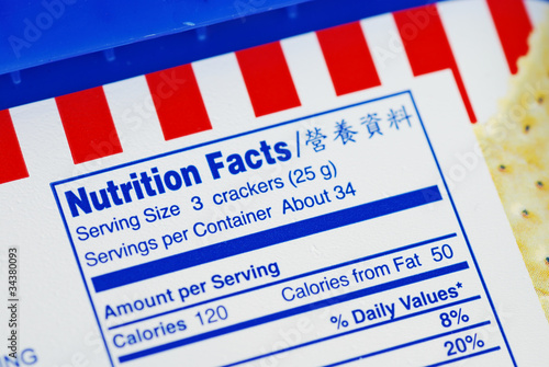 Photo: Nutrient Facts concepts of health diet Nutrient Facts concepts of health diet