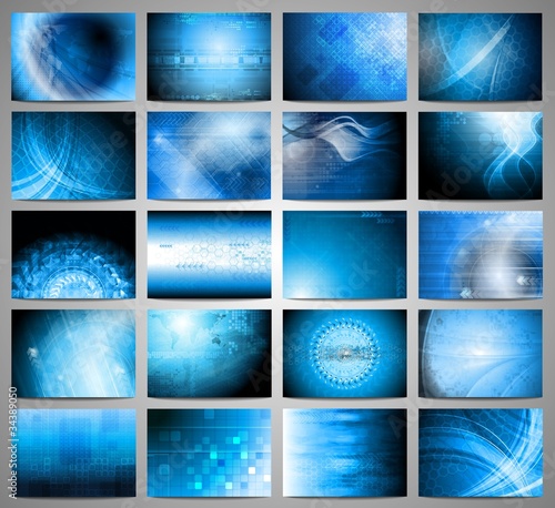 Vector: Vector tech backdrops collection Vector tech backdrops collection