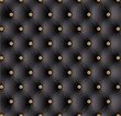 Capitonné noir boutons fantaisie-1