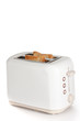 Modern toaster with bread slices