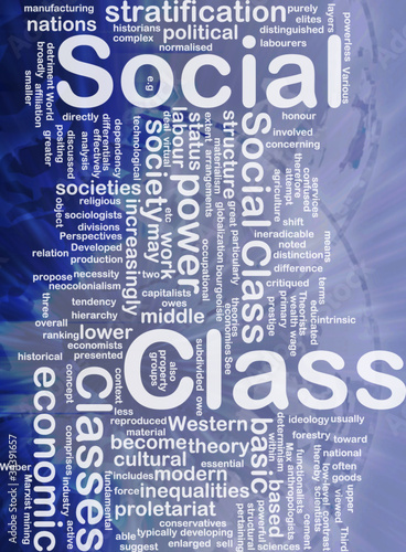 Illustration: Social class background concept Social class background concept