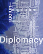 Diplomacy background concept