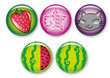 Girlish fruity pins