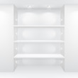 Gallery Interior with empty shelves Gallery Interior with empty shelves
