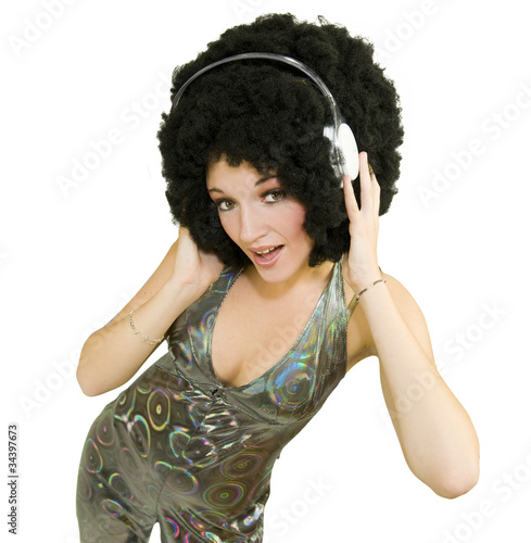 Photo: Disco - casque sur les oreilles Disco - casque sur les oreilles
