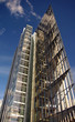 Modern glass skyscraper at Heilbronner Strasse in Stuttgart, Ger