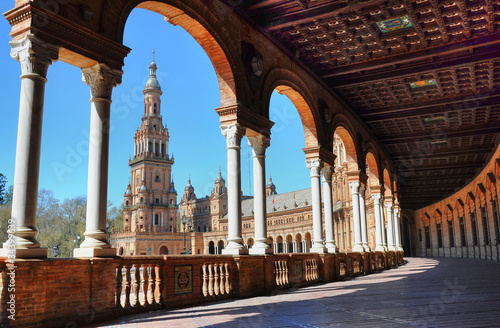 Foto: Arcos en la Plaza España en Sevilla Arcos en la Plaza España en Sevilla