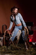 Young Beautiful Cow Girl