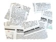 Recortes de periódico. Recortes de periódico.