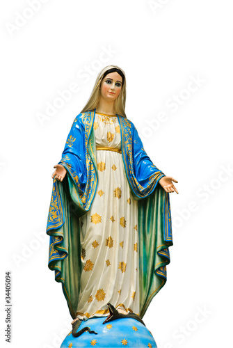 Photo: Virgin mary statue at Chantaburi province, Thailand. Virgin mary statue at Chantaburi province, Thailand.