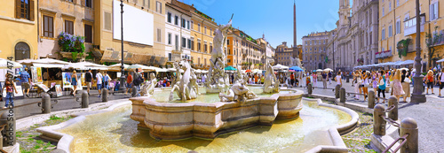 Photo: Navona Square, centre of Rome, Italy. Navona Square, centre of Rome, Italy.