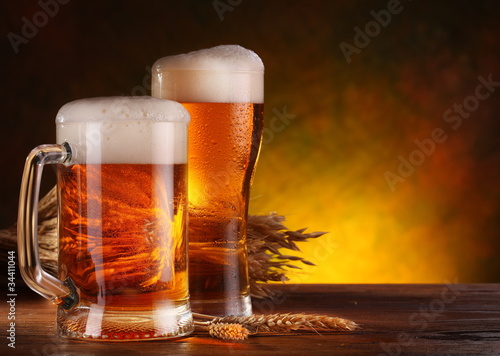 Photo: Still Life with a draft beer Still Life with a draft beer