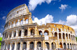 The Colosseum, the world famous landmark in Rome.
