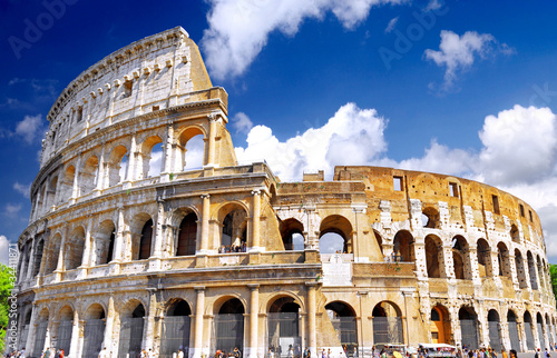 Photo: The Colosseum, the world famous landmark in Rome. The Colosseum, the world famous landmark in Rome.