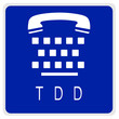 road sign - TDD phone
