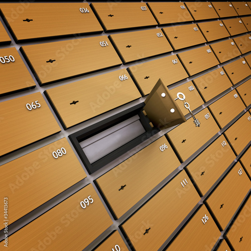Illustration: Lockbox Bankschliessfach Lockbox Bankschliessfach