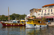 boats in the harbour of krk, croatia