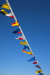 nautial flags with blue sky