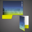 Corporate folder with die cut design Corporate folder with die cut design