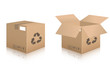 Two cardboard boxes Two cardboard boxes
