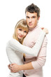 young cute embracing couple