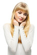 Portrait Of Young Dreamy Woman
