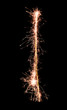 Letter I. Real sparkler alphabet