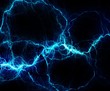 Blue abstract lightning Blue abstract lightning