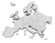 Europe 3D map