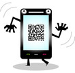Funny Cell Smart Phone with QR code